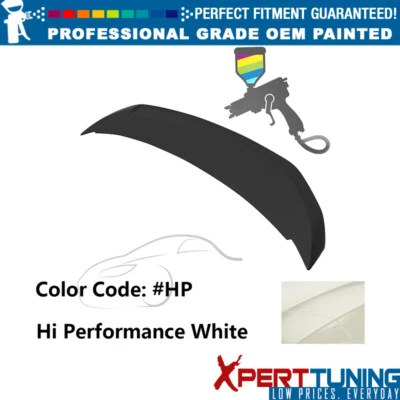 For 10-14 Ford Mustang GT500 Shelby ABS #HP Hi Performance White Trunk Spoiler - Image 1 of 4
