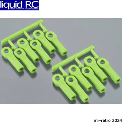 RPM R/C Products 80514 Rod Ends Long Green TRA - Image 1 of 2