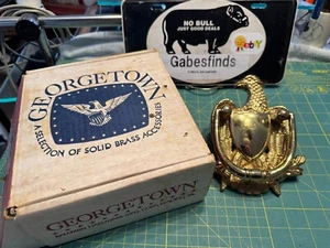 NOS Vintage Georgetown Baldwin American Eagle Solid Brass Door Knocker NIB - Picture 1 of 5