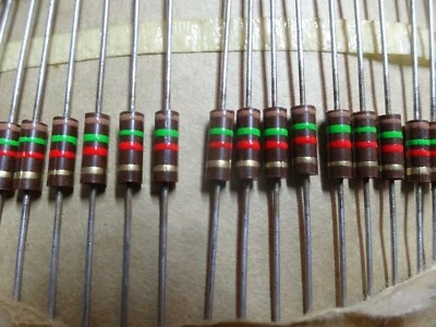 10x 1.5k ohm 1/2W carbon composition resistor Vitrohm 104-1 0.5W 152 1K5