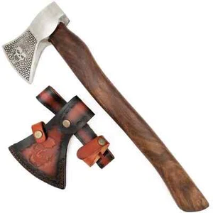 Hacha de batalla de acero al carbono forjado | Hacha vikinga con diseño de calavera - Imagen 1 de 7