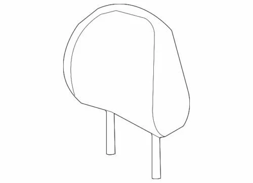 Reposacabezas asiento conductor delantero genuino GM 2008-2010 Saturn Vue 19181117 Foto 1 de 2