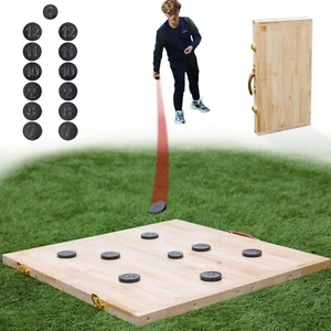 Rasen Outdoor Familienspiel Holz Bretonische Palette Brettspiel Massivholz Gaming Boa... - Bild 1 von 7