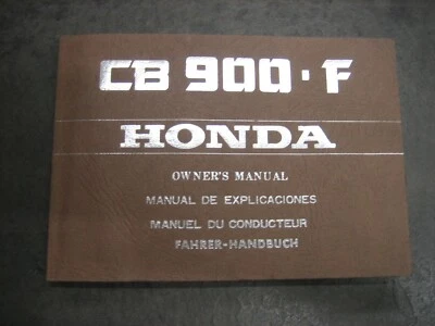HONDA  CB 900 F  -  Manuale Uso e Manutenzione  - Immagine 1 di 4