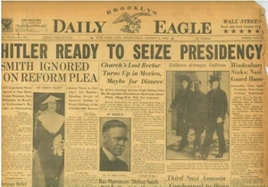 Hindenburg in Coma Hitler at Bedside to Assume Dictatorship August 1 1934 WA22 - Picture 1 of 1