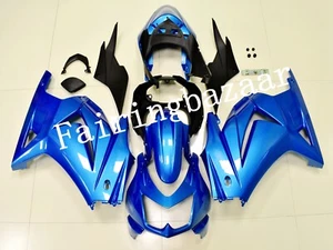Fit for 2008-2012 NINJA 250R Solid Blue ABS Injection Mold Bodywork Fairing Kit - Foto 1 di 6