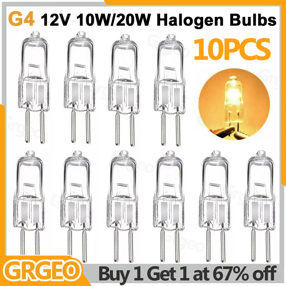 10X G4 Halogen Capsule LED Light Bulb Replace Bulbs Lamps AC 2Pin - 12V 10W-20W - Image 1 of 1