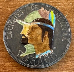 Medal toraco caciques de venezuela plata 1000 - Bild 1 von 3