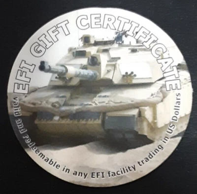 1EFI5F  BRITHISH  EFI  1st Print  5 Cents  Pog  from 2004  not AAFES - Image 1 of 2