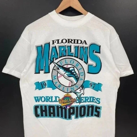 Vintage 90s MLB Florida Marlins Champions Shirt Unisex Men Women KV9556 Cover