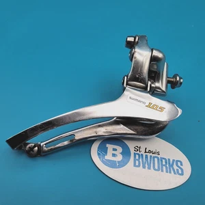Shimano 105 Double 9 Speed Front Derailleur FD-5500 Braze on Bottom Pull f9 - Picture 1 of 9