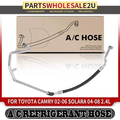 Linha de sucção AC para Toyota Camry 2002-2006 Solara 2004-2008 2.4L baixa pressão - Imagem 1 de 4