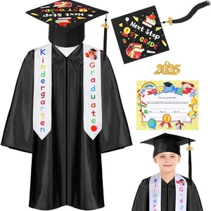 7 Pieces 2025 Kindergarten and Preschool Graduation Cap Gown Stole Set with 2... - Picture 1 of 5