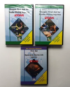 3 Taucher Warnnetz DVDs Sauerstoff Erste Hilfe bei Tauchverletzungen, Marine - Bild 1 von 10