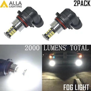 AllaLighting LED 9145 Driving Fog Light Bulb Lamp 6000K Bright White Replacement - Picture 1 of 7