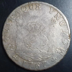 Mexiko Spanische Kolonialzeit 8 Reales Zwei Säulen Carol Carolus III 1767 Mo MF - Bild 1 von 4