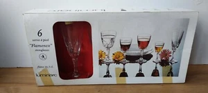 6 vasos de flamenca Luminarc vintage años 70 (flautas de 16,5 cl) - en caja - Imagen 1 de 20