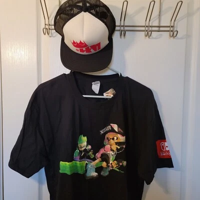 Camisa SDCC 2018 Splatoon 2 (XL), sombrero y prendedor Foto 1 de 3