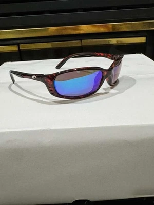 Costa del Mar Brine Tortoise Shell Frame Blue Mirror Polarized Sunglasses 580P - Image 1 of 4