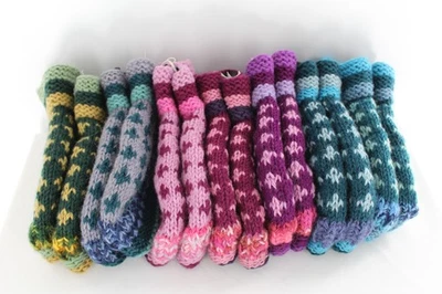 Nepal Fairly Traded Wool Bed Slippers with Soft Interior Women Size up to 9 - Image 1 of 4