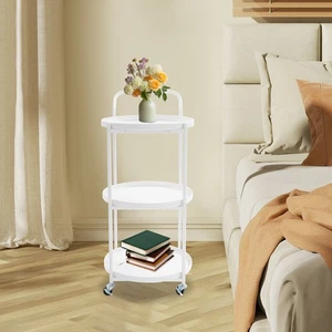 Metal Frame Serving Cart for Kitchen, Rolling Bar Cart, Mobile Storage Cart - Picture 1 of 10