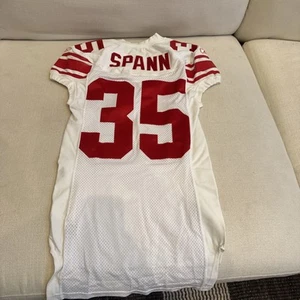 Camiseta Antwain Spann #35 Jugador del Equipo de los Gigantes de Nueva York Emitida y Usada NFL Louisiana-Layf - Imagen 1 de 7