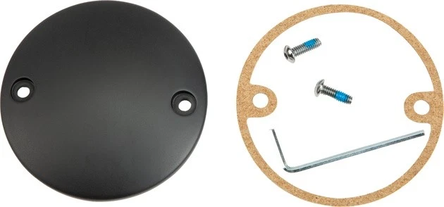 Cubierta de puntos de disco duro negra satinada #37-012SB Harley Davidson Sportster Foto 1 de 1