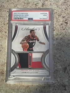 PSA 9 - Damian Lillard - Parches dobles impecables Panini 2021 (2 tricolores) #DPDML - Imagen 1 de 4