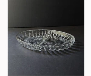 Vintage American Oval Relish Dish Divide Serving Dish 9.25 in Long - Picture 1 of 5
