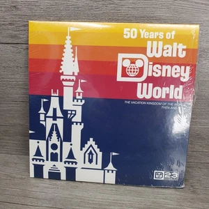 D23 Oro Miembro Regalo 50 Años de Walt Disney World 7" Disco Sellado ENVÍO RÁPIDO - Imagen 1 de 3