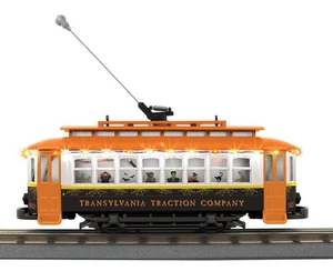 MTH RAILKING TRANSYLVANIA TRACTION CO BUMP-N-G0 TROLLEY 30-5253 W/LED LIGHTS - Picture 1 of 1