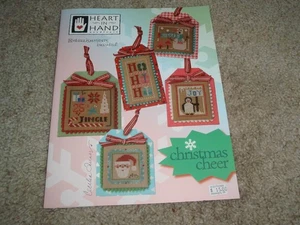 Heart In Hand Cross Stitch Pattern CHRISTMAS CHEER Holiday with Beads 5 charts - Picture 1 of 2