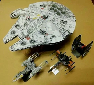 Bandai 1/144 Star Wars Set: Millennium Falcon + X-Wing + Y-Wing + TIE 87654e - Picture 1 of 20