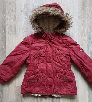 Palomino Girls Winter Coat Jacket Hooded Faux Fur Lined Red Size 98 cm - Image 1 of 4