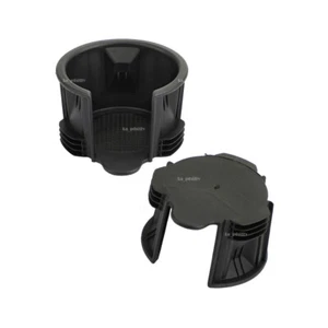 2x Console Cup Holder Inserts Liner Black For Land Range Rover Sport LR2 LR3 LR4 - Imagen 1 de 8