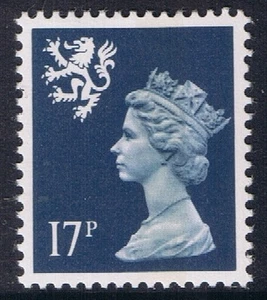 GB SG S58 MNH MINT Scotland 17p Deep Blue CB Regional Machin Definitive - Picture 1 of 1