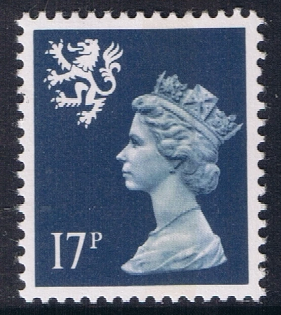 GB SG S58 MNH MINT Scotland 17p Deep Blue CB Regional Machin Definitive - Image 1 of 1