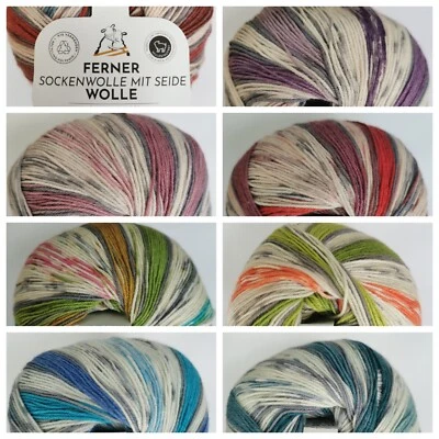 FERNER WOLLE - Lungauer SOCKENWOLLE Seide - 100g -LL 420m - (€14,25/100g)