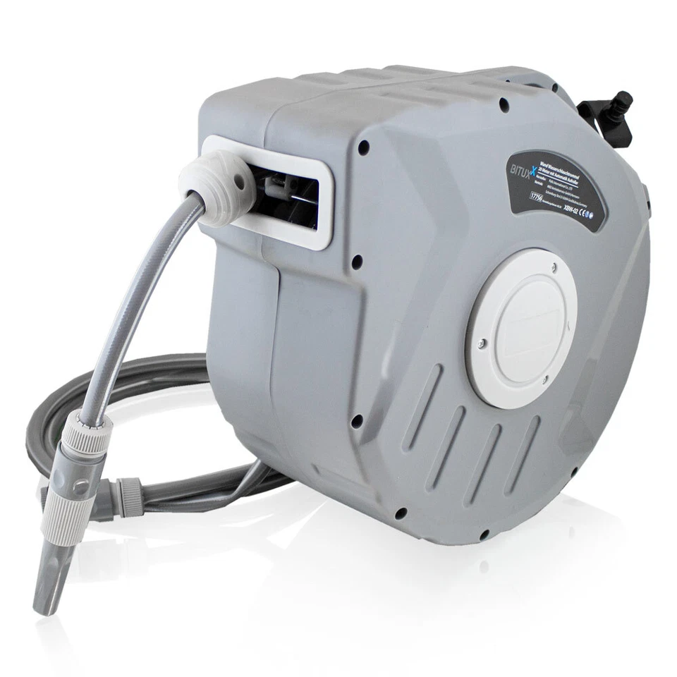 BITUXX MS-17756 Schlauchtrommel - Grau, 20m