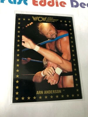 1991 CHAMPIONSHIP MARKETING WCW ARN ANDERSON CARD 2 FOUR HORSEMEN RIC FLAIR - Image 1 of 2