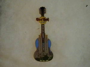Hard Rock Cafe pin Barcelona Dali Vertical Guitar with Sagrada Familia pictured - Picture 1 of 1