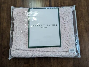 "JEFFREY BANKS Home"/HSN-TWIN Größe hellrosa Häkeldecke mit 1 Scham, neu in Verpackung - Bild 1 von 19