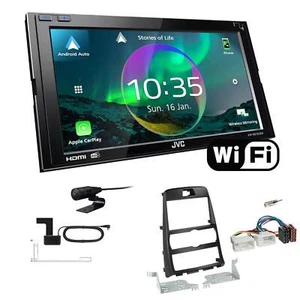 JVC Autoradio WiFi Apple CarPlay Android für Hyundai Genesis 2010-2013 schwarz - Bild 1 von 7