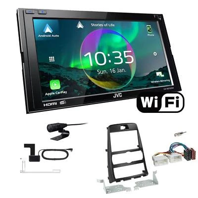 JVC Autoradio WiFi Apple CarPlay Android für Hyundai Genesis 2010-2013 schwarz - Bild 1 von 4