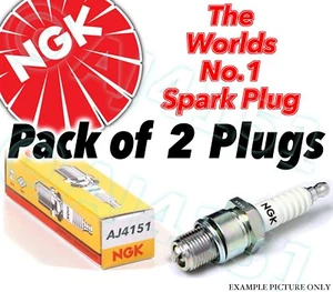 2x NEW NGK Replacement SPARK PLUGS - Part No. BR9ES Stock No 5722 2pk sparkplugs - Picture 1 of 1