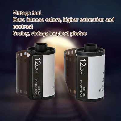 2 Roll 35mm Camera Color Film 12 Sheets Each ISO 200 HD Vintage Camera Color Ne - Image 1 of 4