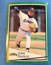 1994 Panini Album Sticker #262 John Burkett San Francisco Giants MLB Baseball