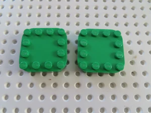 Lego 2 x Platte Bauplatte 66792 4x4 abgerundet 4 Füße hellgrün - Bild 1 von 1