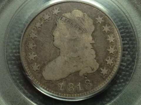 1818  PCGS  G-6   Capped Bust Quarter   Nice Coin  #2 Cover