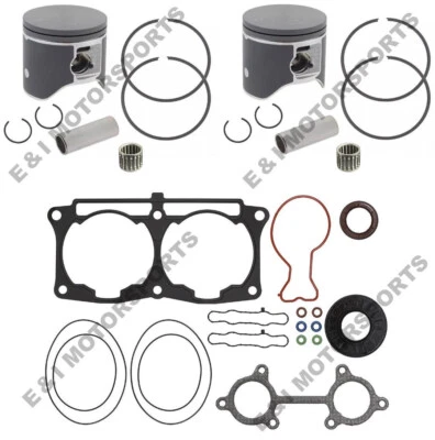 Polaris SKS 850 SPI Dual Ring Pistons Full Gasket Crank Seals Std 2019 2020 2021 - Image 1 of 4